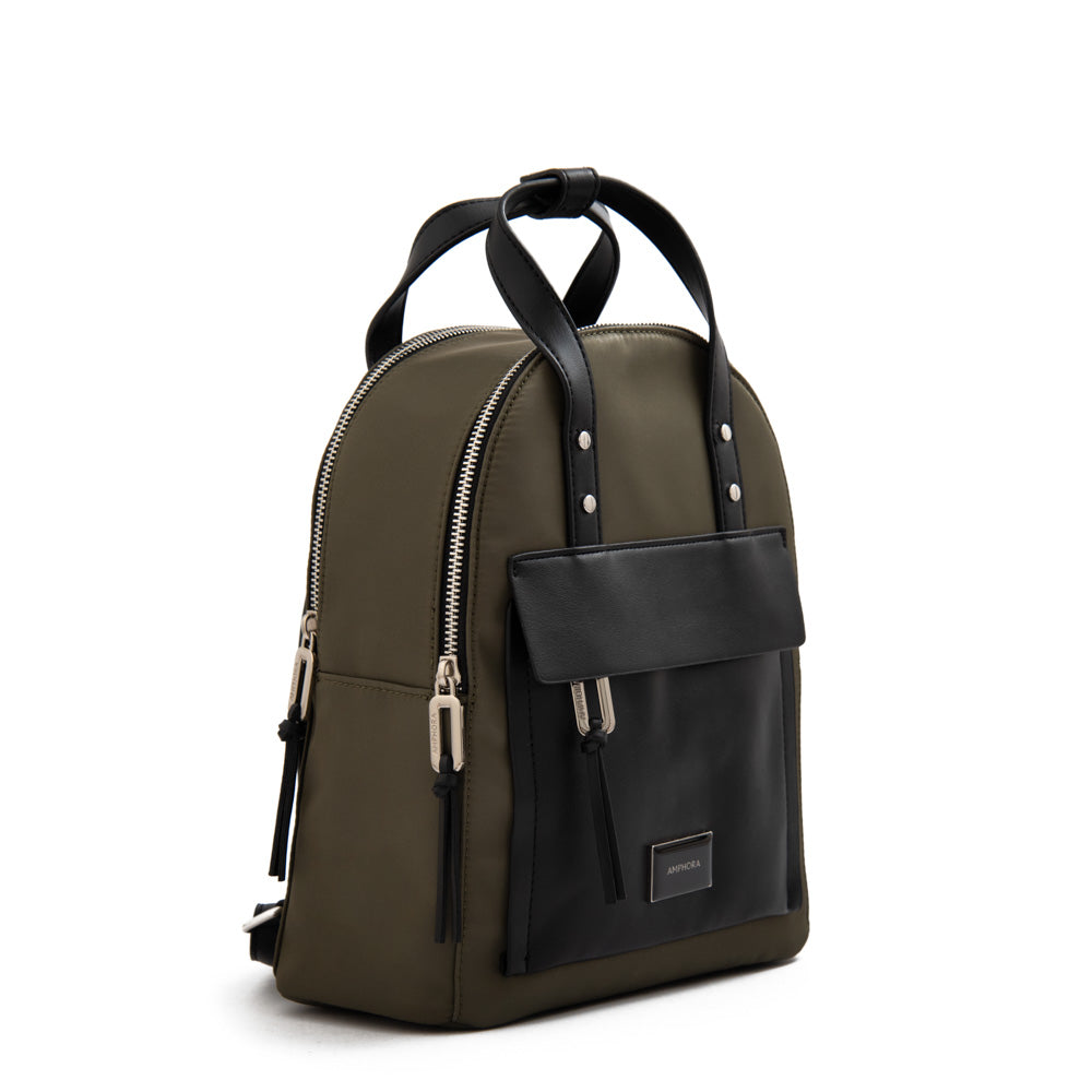 Mochila praga pequeña verde oliva