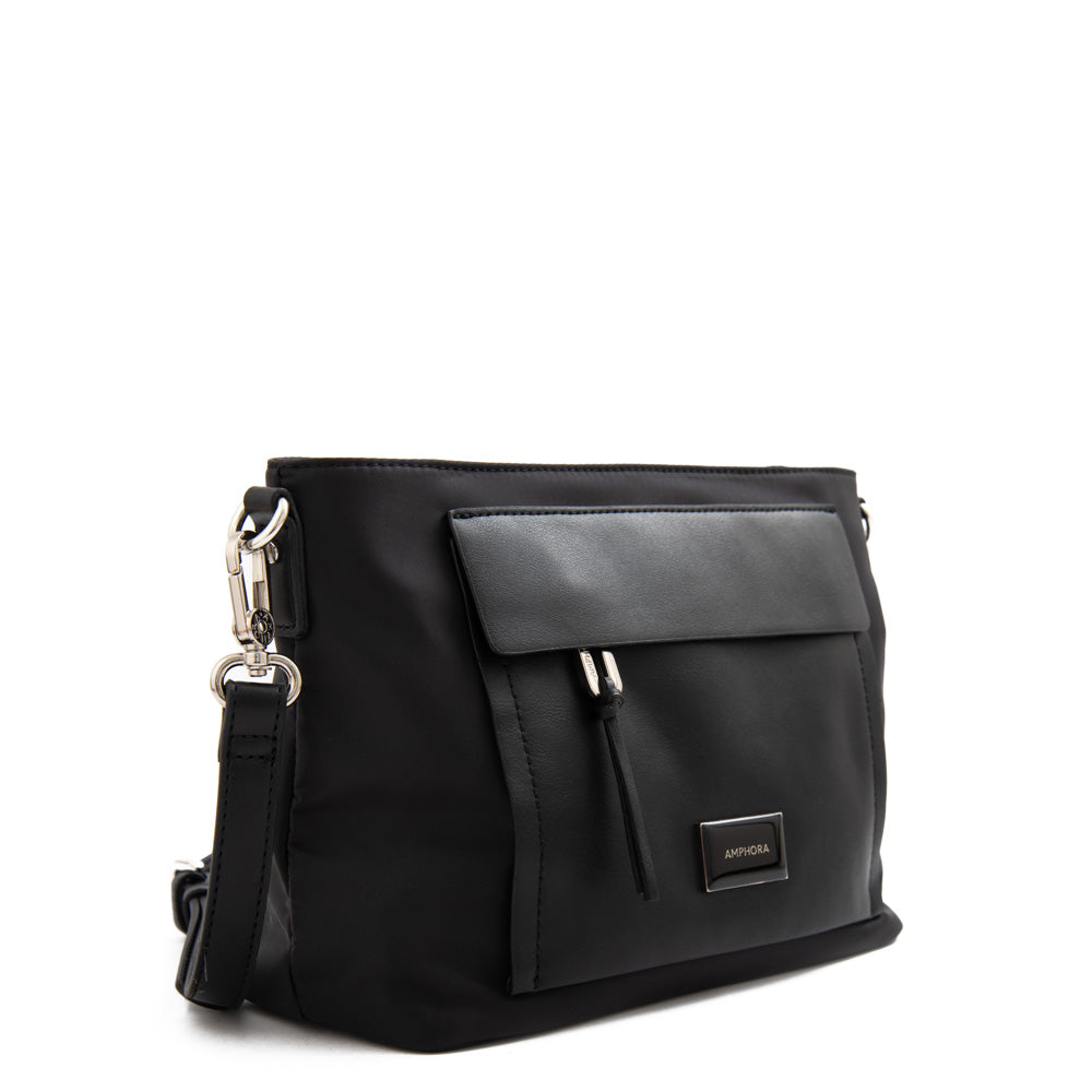 Cartera Bandolera mediana praga negro