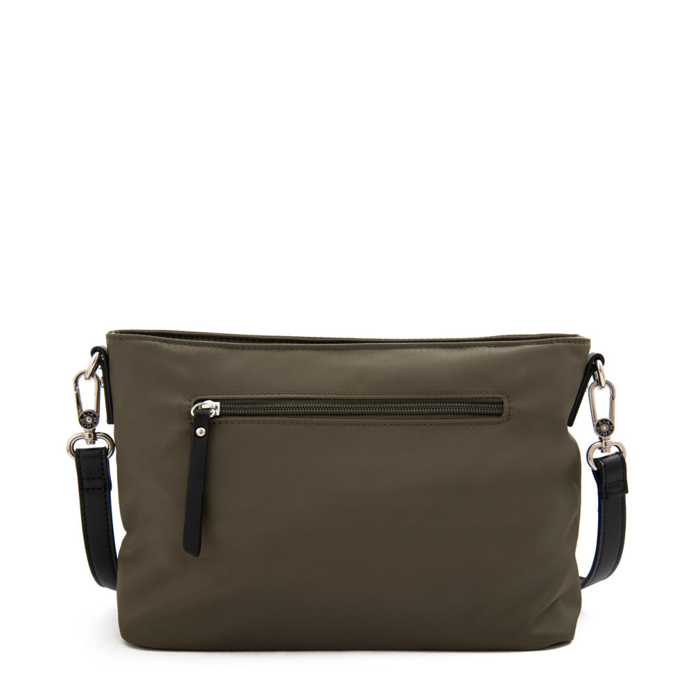 Cartera Bandolera mediana praga verde oliva