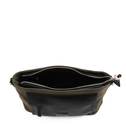 Cartera Bandolera mediana praga verde oliva