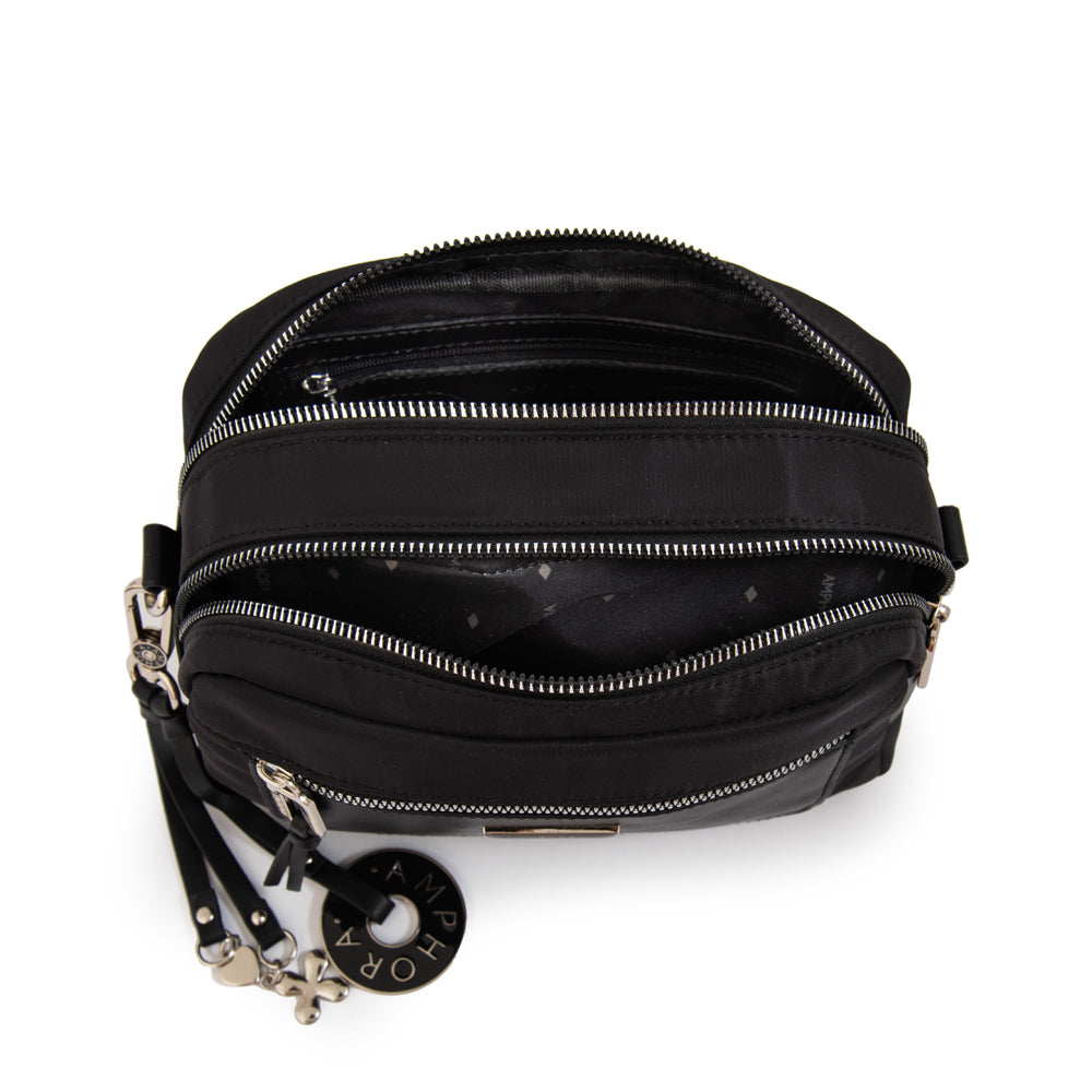 Cartera Bandolera mediana london negro – Amphora Chile