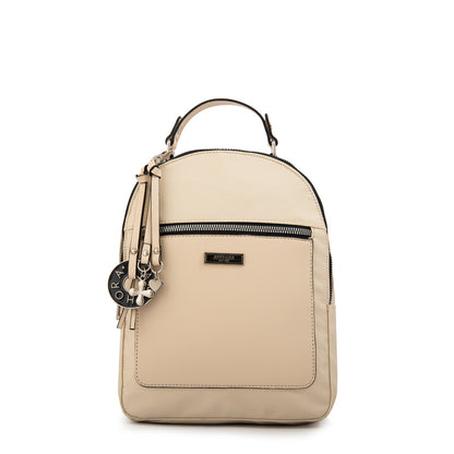 Mochila mediana london blanco crudo