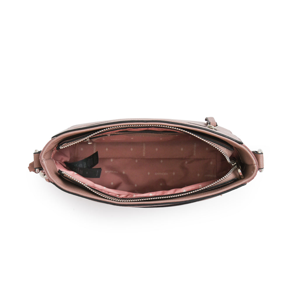 Cartera bandolera etiopia mediana rosa viejo