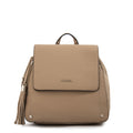 Mochila con tapa etiopia mediana taupe