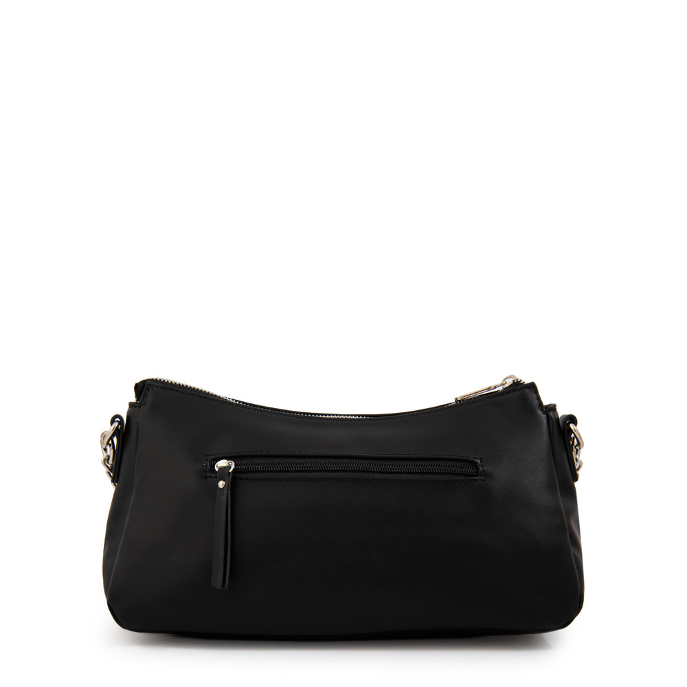 Cartera corte oval bonnie mediana negro