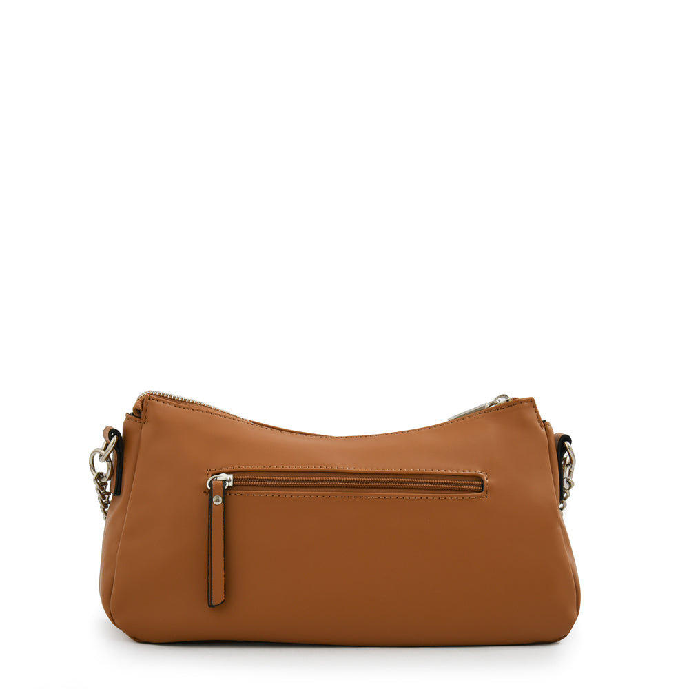 Cartera corte oval bonnie mediana camel