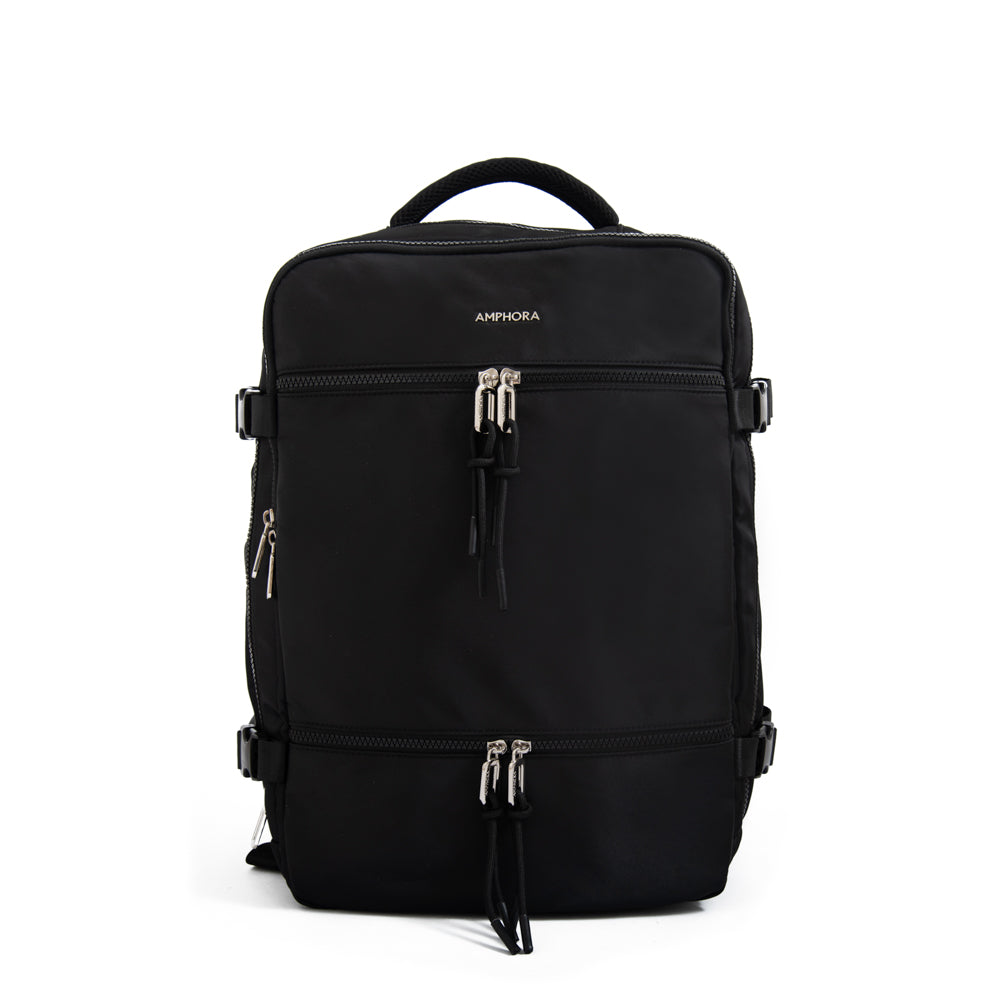 Mochila Travel con tapa vesta grande negro