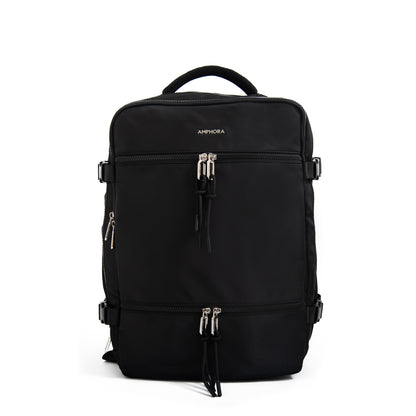 Mochila travel con tapa grande vesta negro