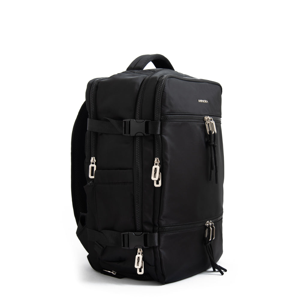 Mochila Travel con tapa vesta grande negro
