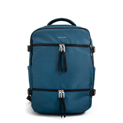 Mochila travel con tapa grande vesta denim