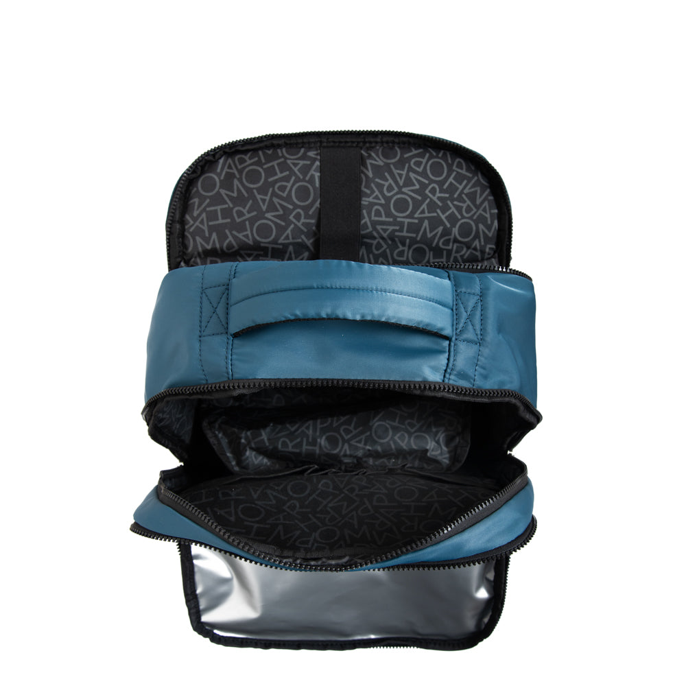 Mochila Travel con tapa vesta grande denim