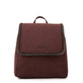 Mochila con tapa maya mediana burdeo