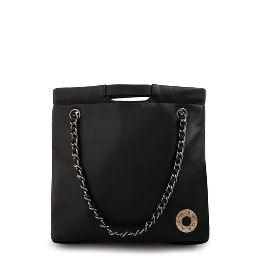 Cartera tote grande riley negro