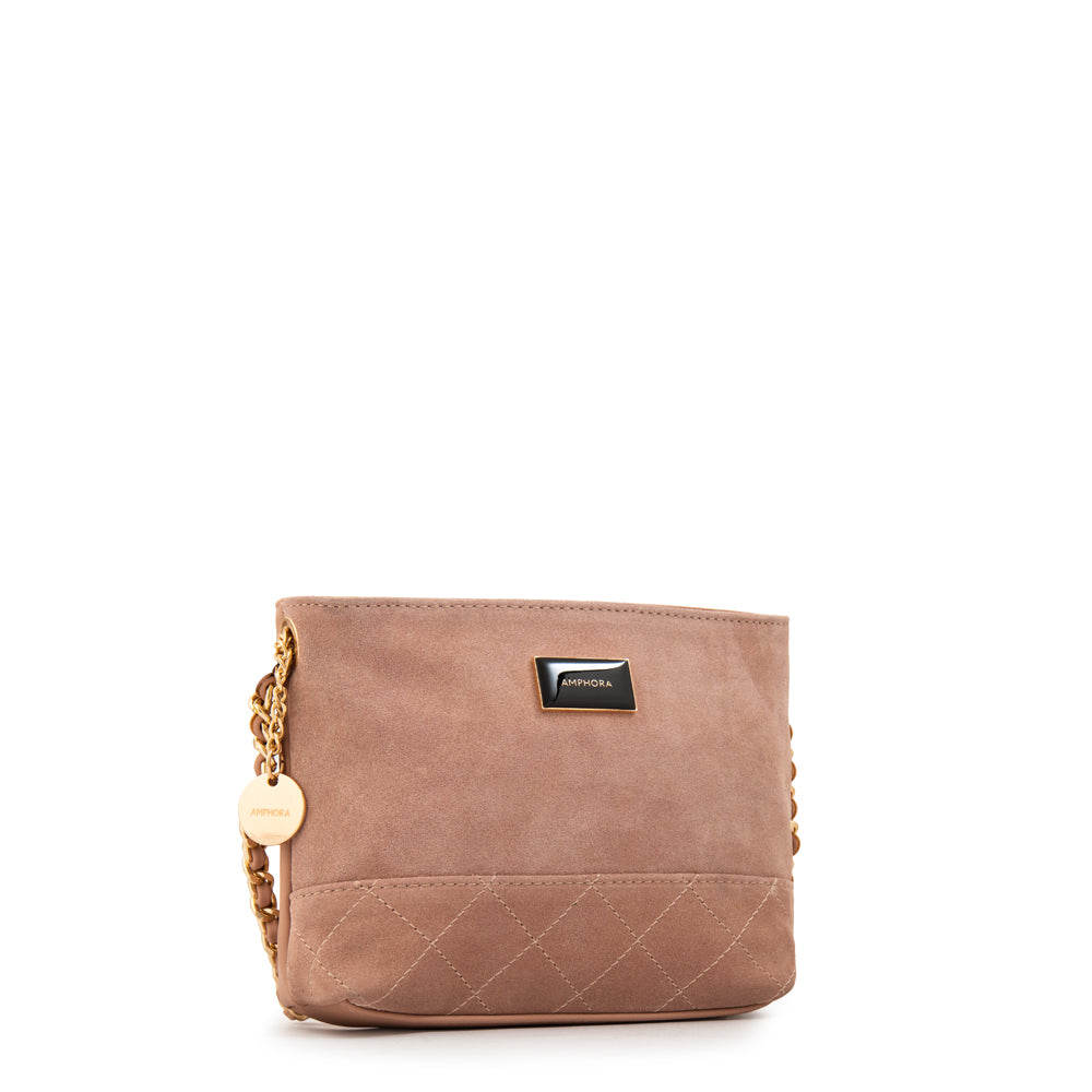 Cartera bandolera judy pequeña rosa viejo