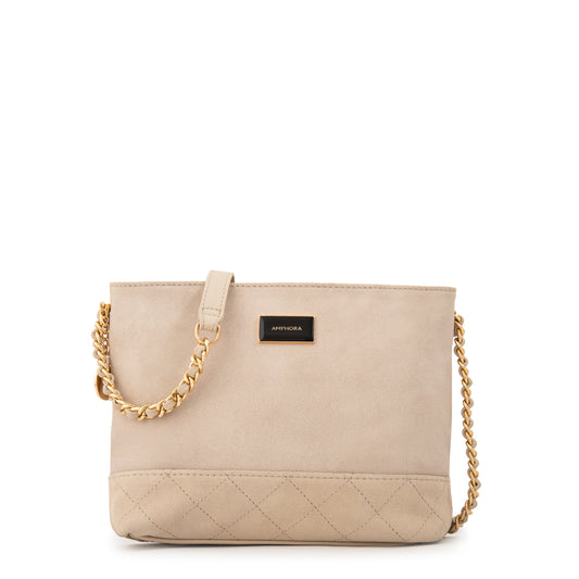 Cartera Bandolera mediana judy blanco crudo