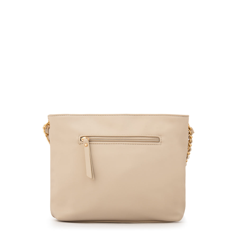 Cartera Bandolera mediana judy blanco crudo