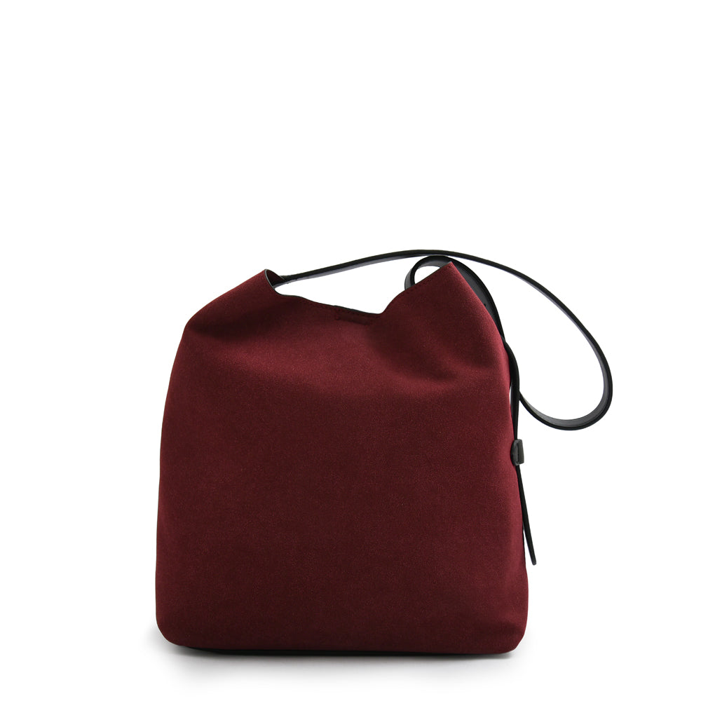 Cartera Corte Recto mediana brisy burdeo