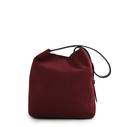 Cartera Corte Recto mediana brisy burdeo