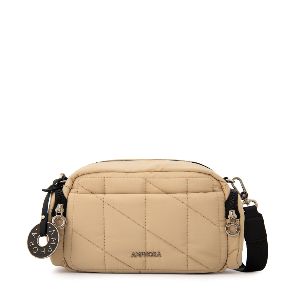 Cartera bandolera alexandra mediana beige