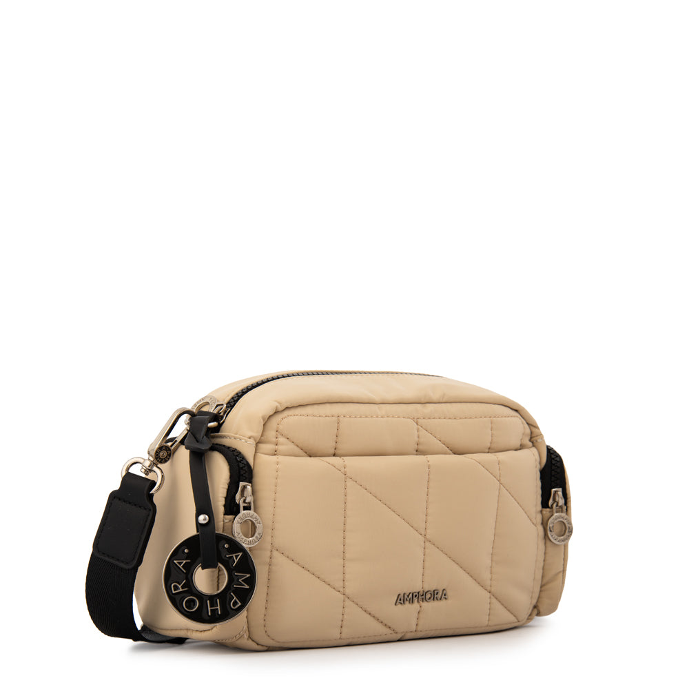 Cartera bandolera alexandra mediana beige