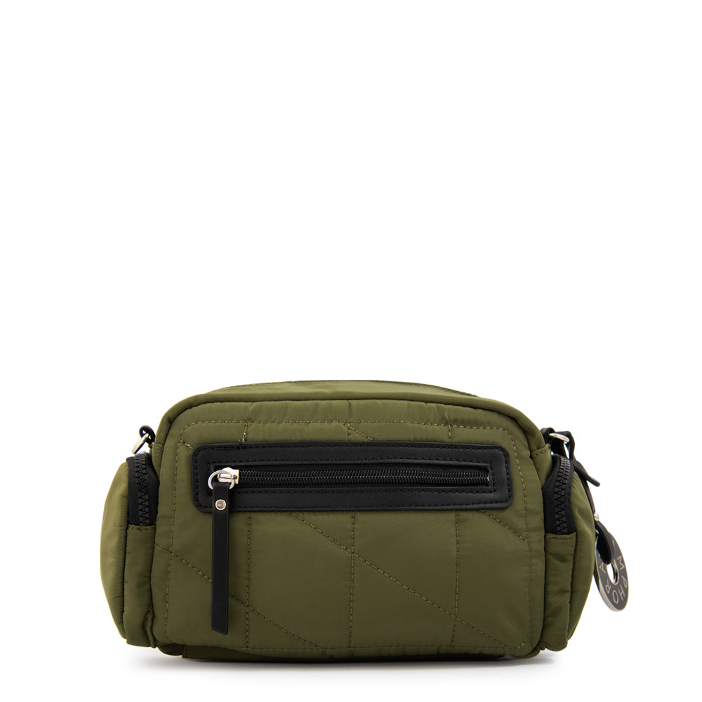 Cartera bandolera alexandra mediana verde oliva