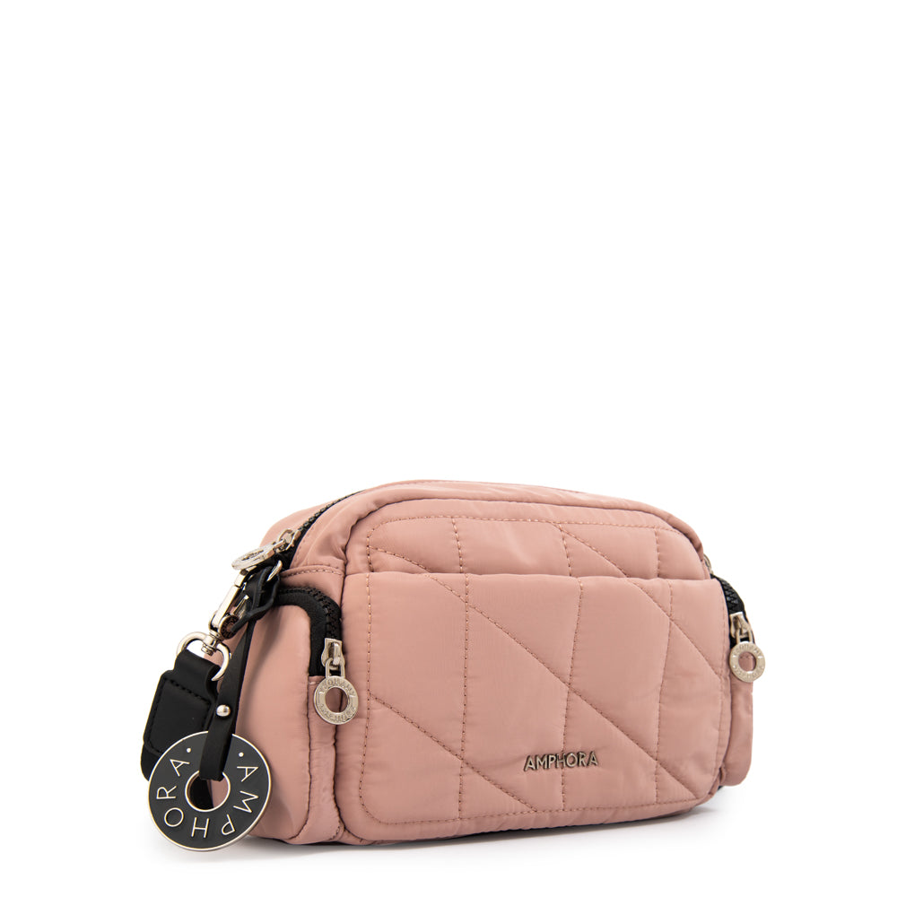 Cartera Bandolera alexandra mediana rosa viejo