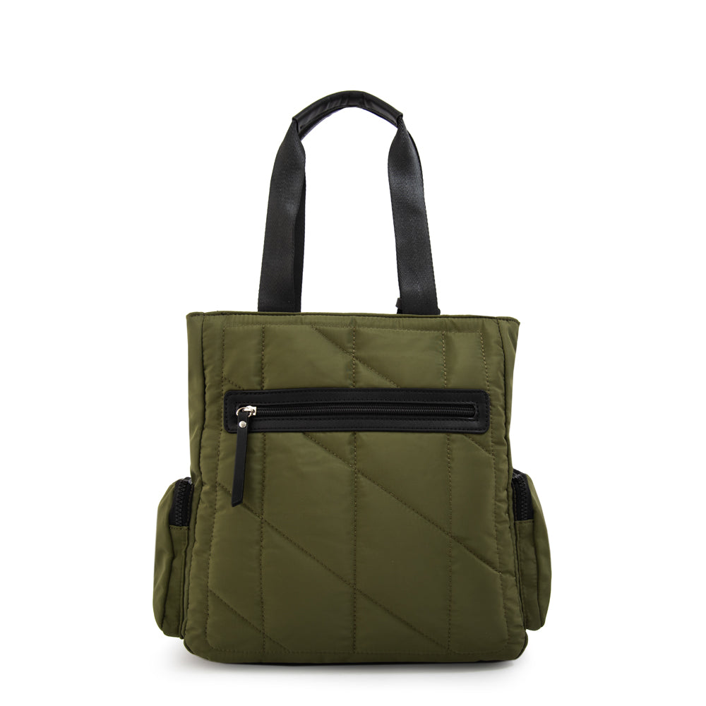 Cartera tote alexandra verde oliva