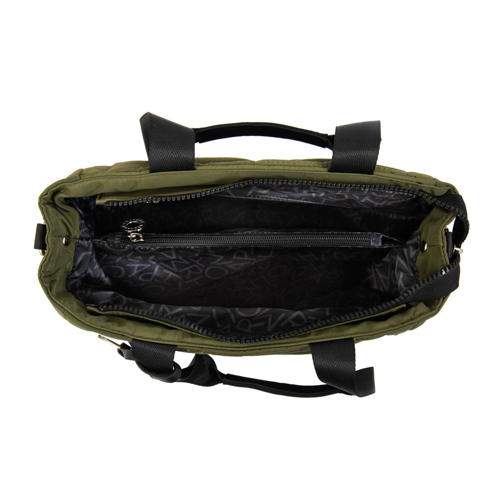 Cartera tote alexandra verde oliva