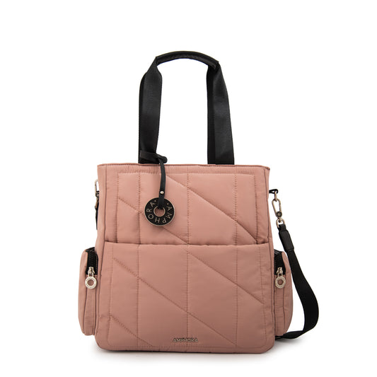 Cartera tote alexandra grande rosa viejo