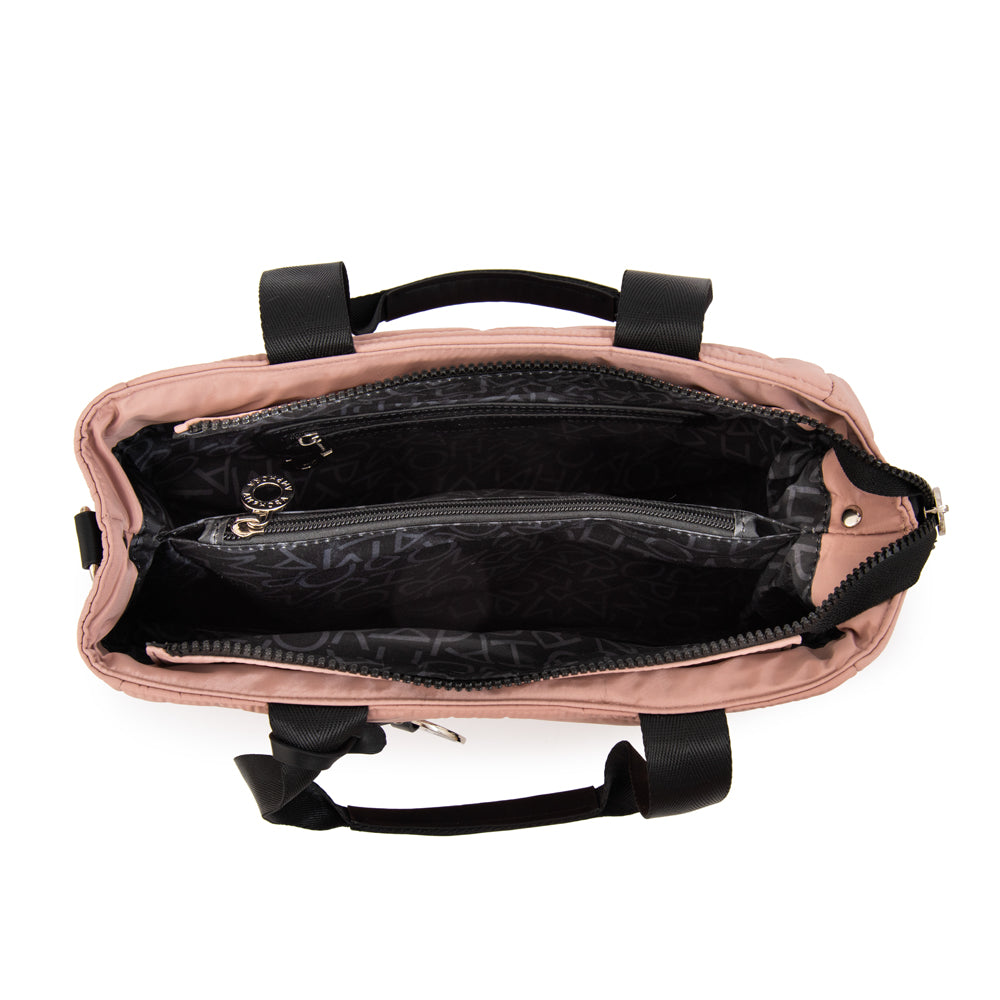 Cartera tote alexandra grande rosa viejo