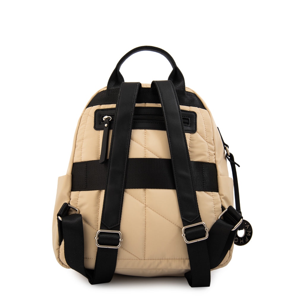 Mochila alexandra mediana beige