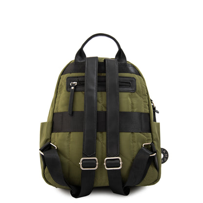 Mochila alexandra mediana verde oliva