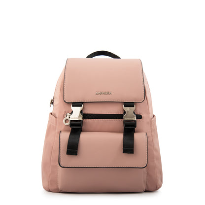 Mochila con tapa lois mediana rosa viejo