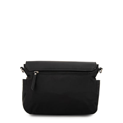 Cartera Bandolera con tapa lois mediana negro