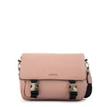 Cartera bandolera con tapa lois mediana rosa viejo