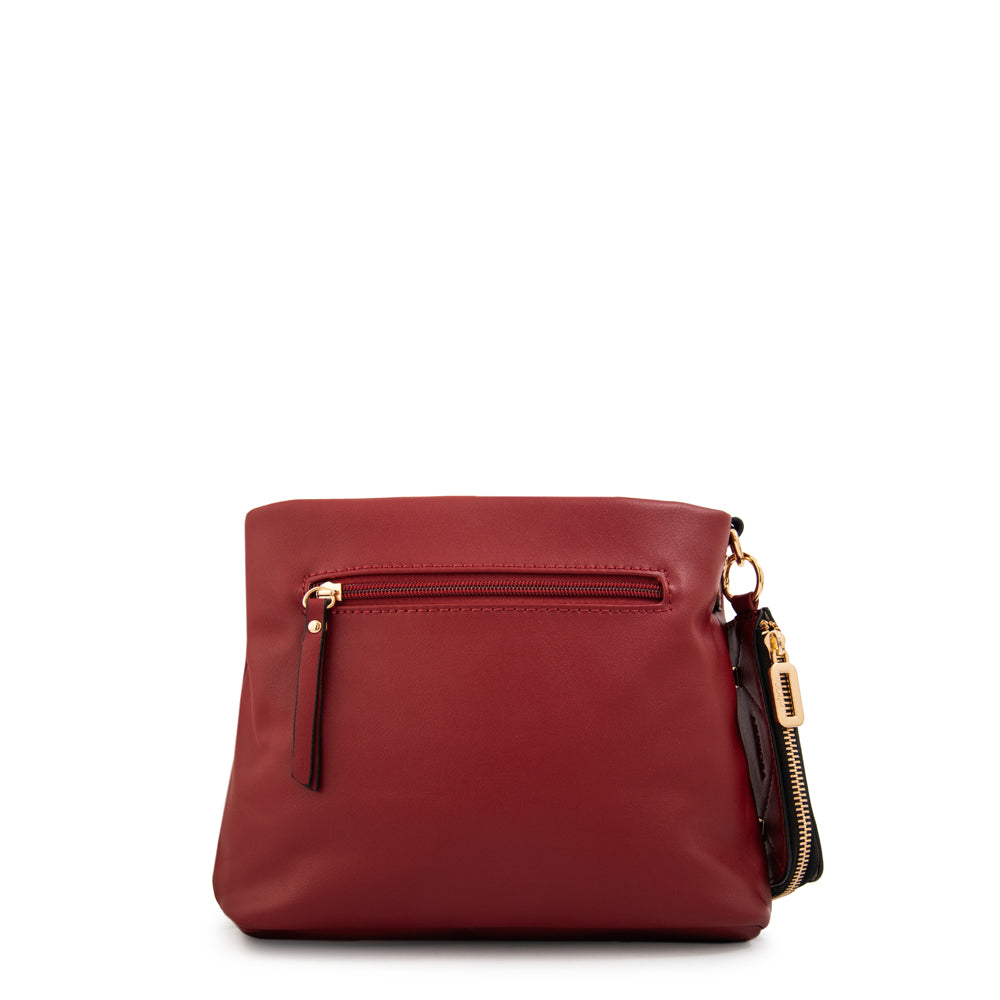 Cartera bandolera keny pequeña rojo