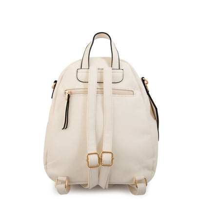 Mochila keny mediana blanco crudo