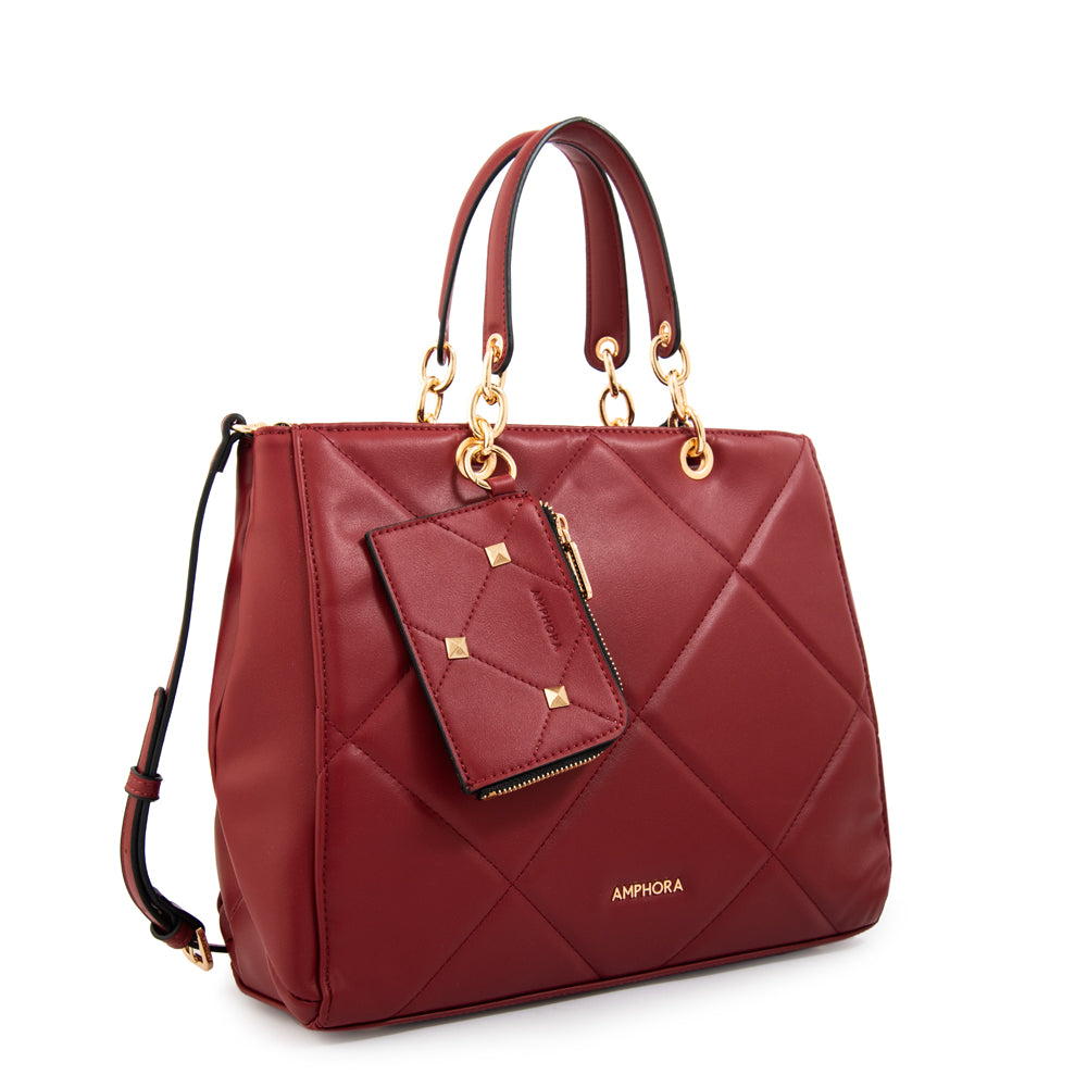 Cartera tote keny pequeña rojo