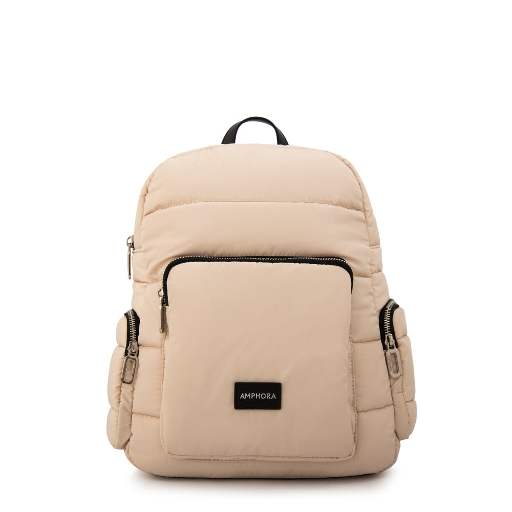Mochila melina mediana beige