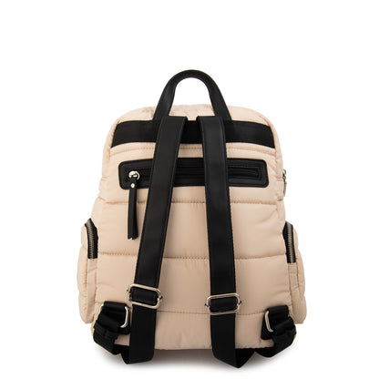 Mochila melina mediana beige