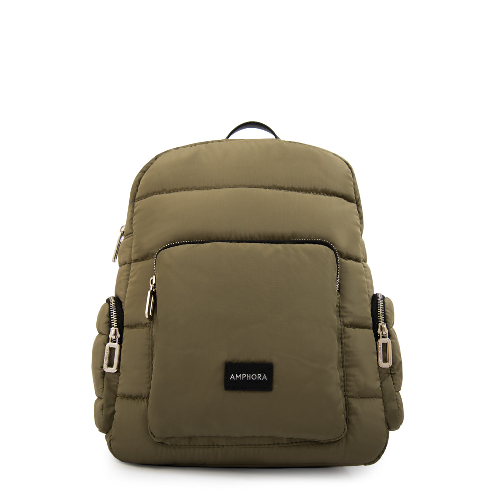 Mochila melina mediana verde oliva