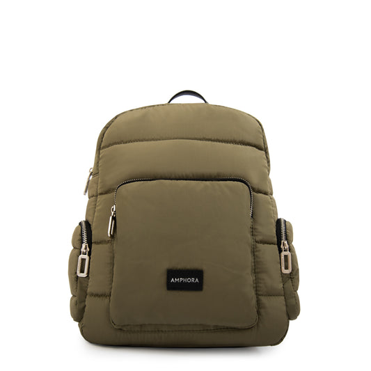 Mochila melina mediana verde oliva