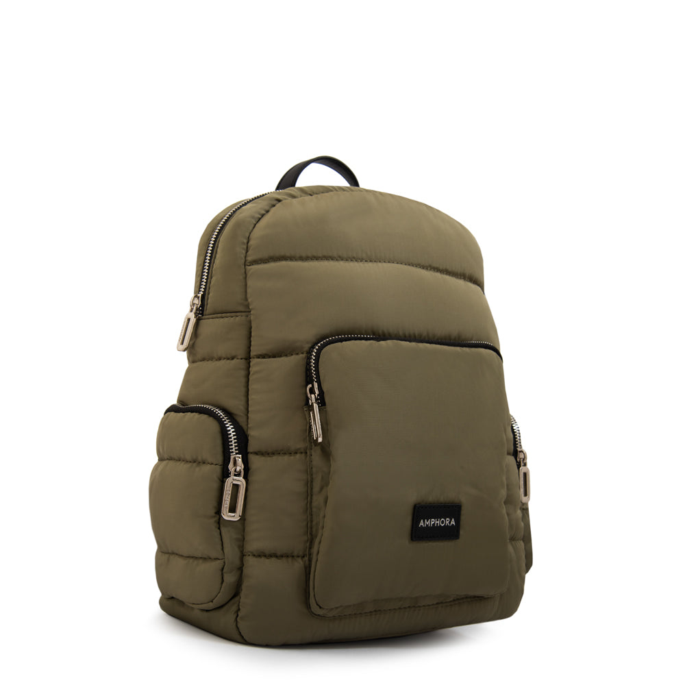 Mochila melina mediana verde oliva