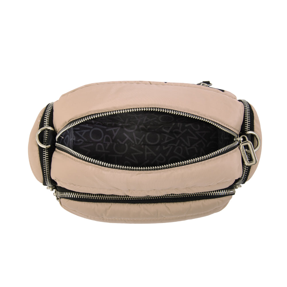 Cartera bandolera melina mediana beige
