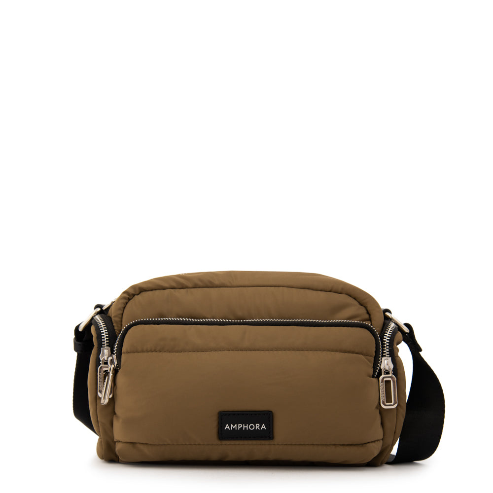 Cartera Bandolera melina mediana verde oliva