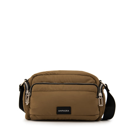 Cartera Bandolera melina mediana verde oliva