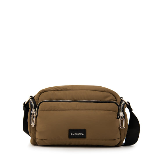 Cartera Bandolera melina mediana verde oliva