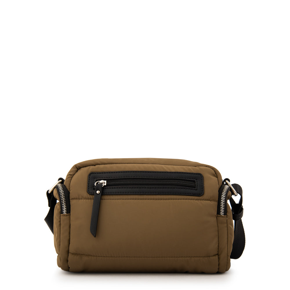 Cartera bandolera melina mediana verde oliva