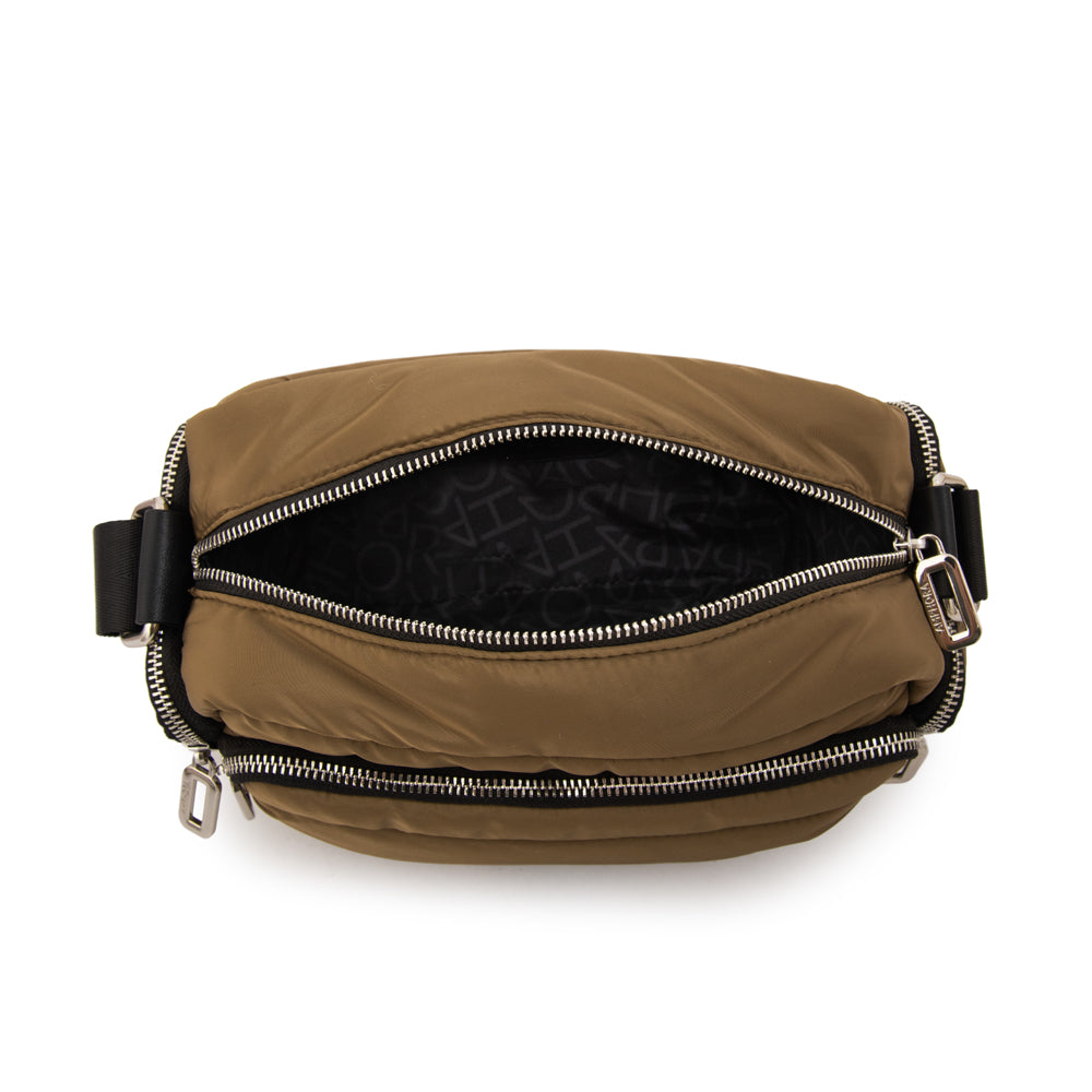 Cartera bandolera melina mediana verde oliva