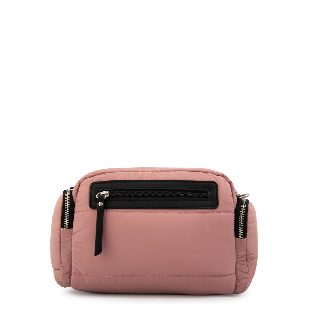 Bandolera melina mediana rosa viejo